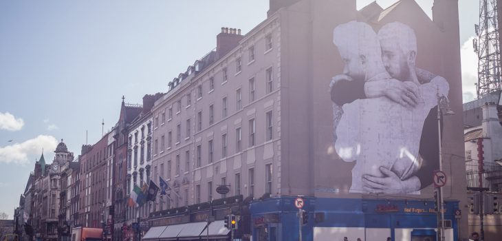 Mural de Joe Caslin en Dublín, fotografía de David Sexton