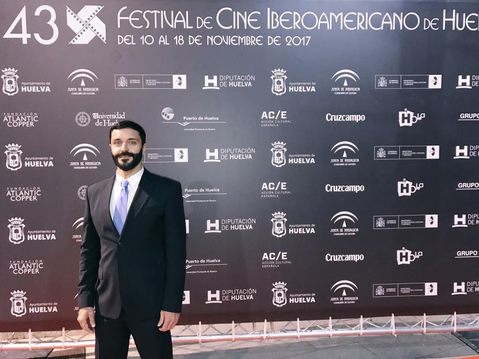 Frank romero participaba activamente en el Festivald e Cine Iberoamericano de Huelva