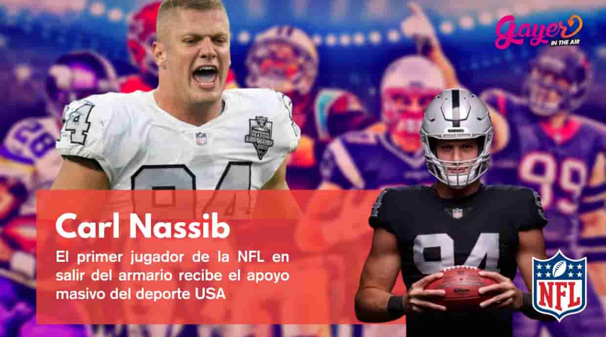 Carl Nassib primer jugador de la NFL en salir del armario 1